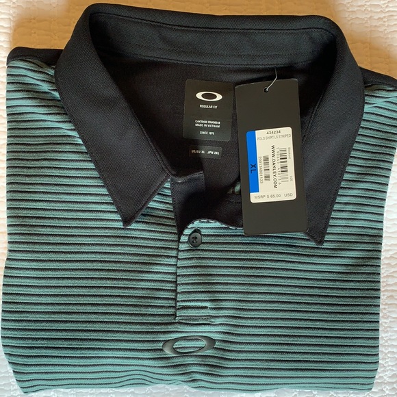 Oakley Other - OAKLEY Polo Shirt Long Sleeve Striped